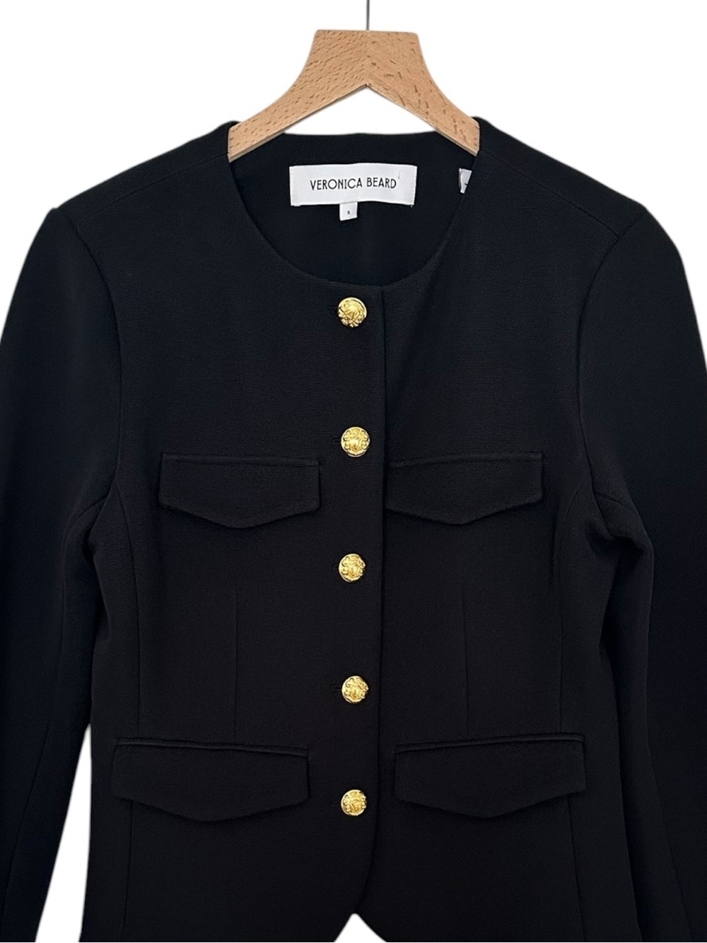 Veronica Beard Kensington Knit Jacket In Black Size S - Picture 5 of 15